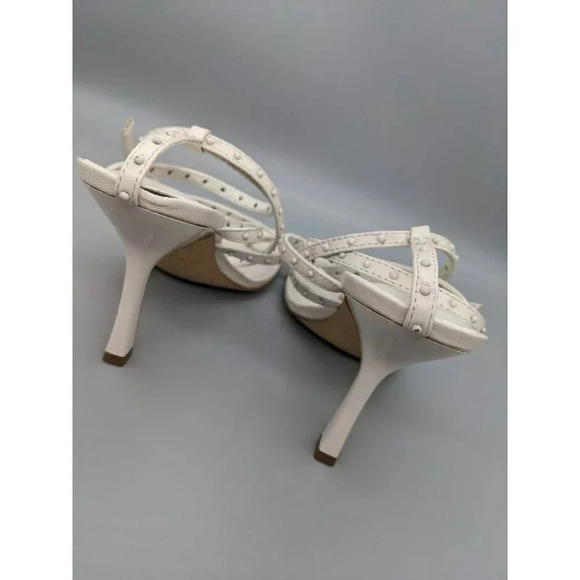 Marc Fisher LTD Dallin Women's Strappy Heel Sandals White Size 7.5 M (MSRP $150) - Picture 4 of 6